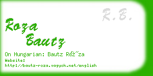 roza bautz business card